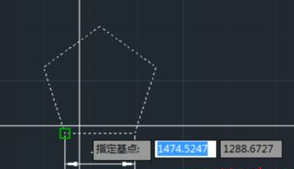 CAD如何按照比例縮放五邊形？